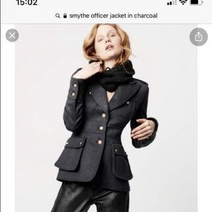 Smythe FA19 Officer Jacket in charcoal